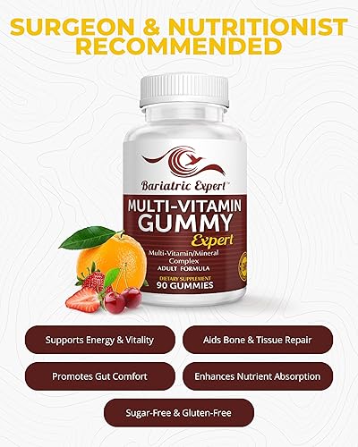 Miniatura 2 de Bariatric Expert - Gomitas multivitamínicas – Suplemento dietético de fusión rápida para adultos después de la manga gástrica y bypass, recomendado