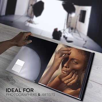 Itoya Original Art ProFolio A3 Art Portfolio Binder with Plastic Sleeves and 48 Pages - Presentation Book Portfolio Folder for Artwork with Clear Sheet Protectors - Portfolio Book for Art Display