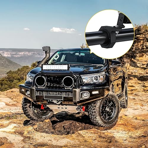 Miniatura 8 de Nilight 4 abrazaderas de barra enrollable, soportes de montaje de luz LED, soportes de tubo de abrazadera para montaje en 2.135 pulgadas, 2.25