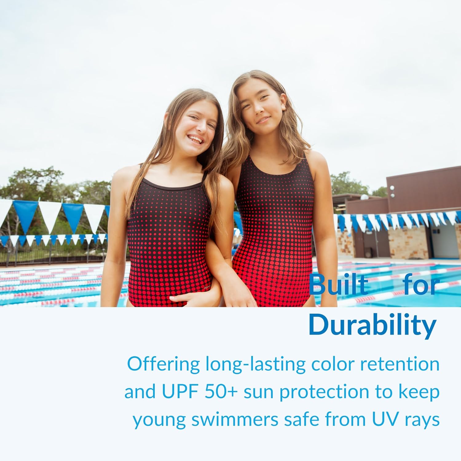 Sporti Girls' Solid Racer Back One Piece Swimsuit (Toddler Little Kid Big Kid) - Image 4