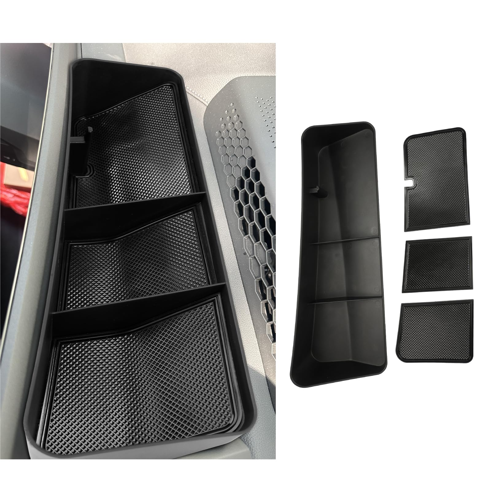 CDEFG Kompatybilny z BMW IX I20 EV 2022-2024 2025, organizer do konsoli środkowej, schowek, schowek do przechowywania, schowek samochodowy, konsola środkowa, iX 2023 xDrive40 xDrive50, akcesoria