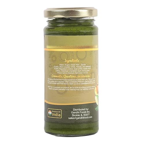 Miniatura 3 de Chutney de menta TAJ  Chutney de menta fresca  Chutney de Pudina  (8.82 oz)