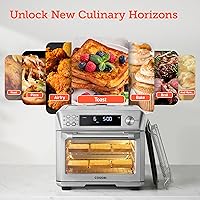 Vista 4 de COSORI Combo de horno tostador y freidora de aire, freidora de aire inteligente 12 en 1, encimera de horno de convección Sous Vide, hornear, asar