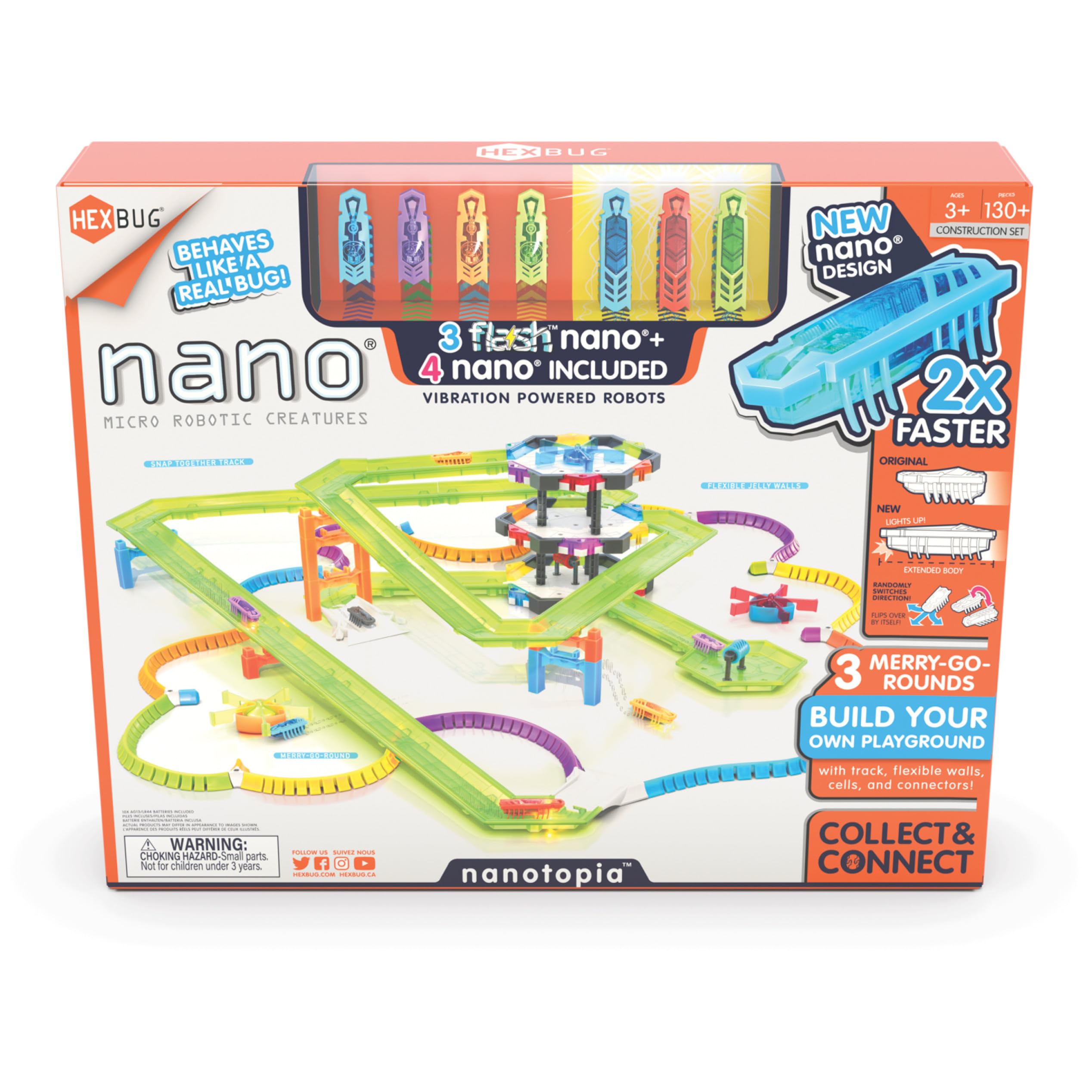 Amazon.com: HEXBUG Flash Nano nanotopia - Colorful Sensory Playset