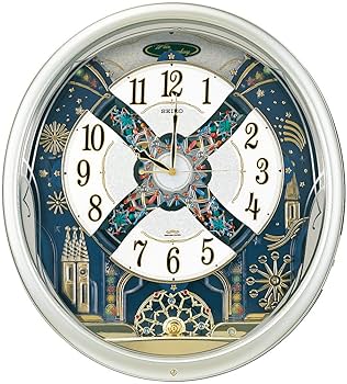 美品 SEIKO RE561S からくり時計 電波修正機能 自動秒針停止機能付き 美品 SEIKO RE561S からくり時計 電波修正機能 自動秒針停止機能