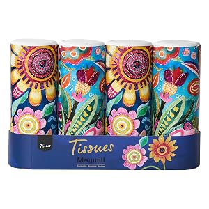 Car Tissues Holder with Facial Tissue Car Tissue Box Travel Tissues Cylinder Suitable for Car Cup Holder 3-ply