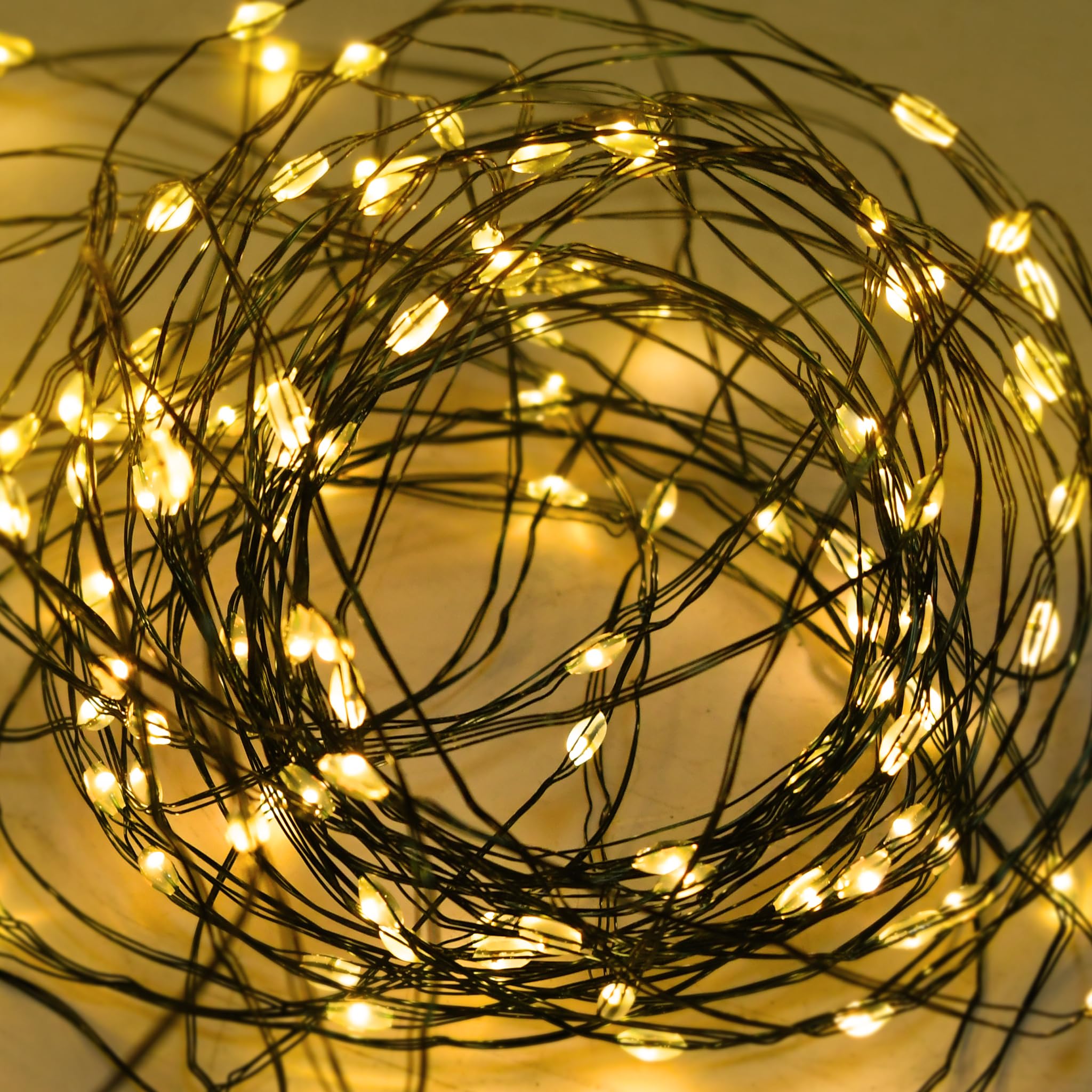 LILIIN Lichterkette aus Kupferdraht, LED Deko Lichterketten, Warmweiß und 8 Modi, mit Stecker und Fernbedienung, IP44 Wasserdicht, ideal für Weihnachtsdeko, Innen, Außen, Deko DIY(200M, 2000LEDs)
