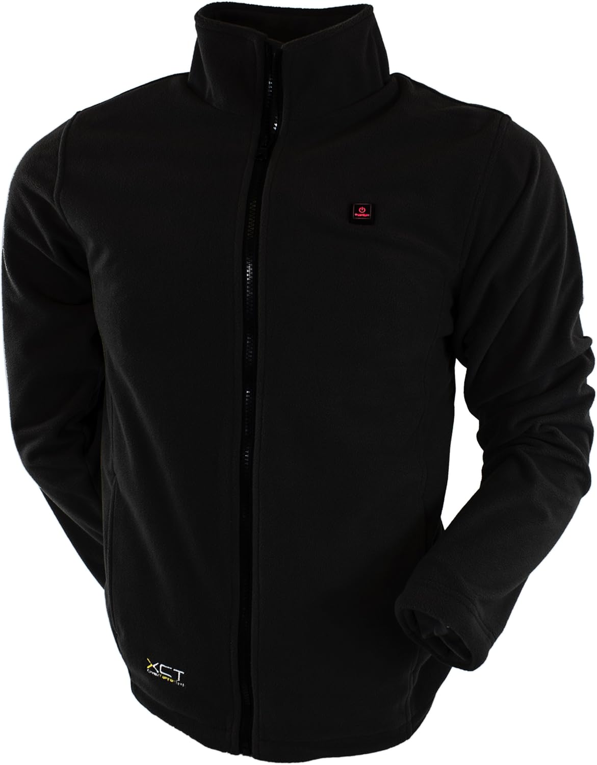 VentureHeat Men's Battery Heated Fleece Jacket (Black
