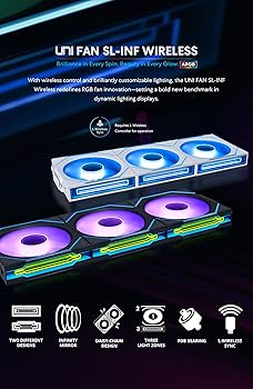 Amazon.co.jp: LIANLI ケースファン リバースモデル UNI FAN RS