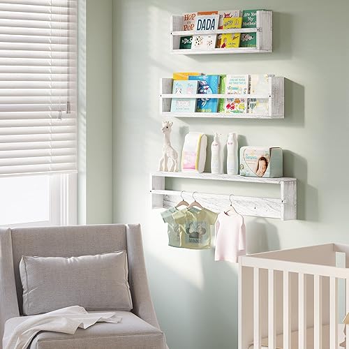 Miniatura 4 de brightmaison Polynez - Estantería infantil de 36-30-24 pulgadas para pared, estantes de pared para guardería, estantes de cocina, estantes flotantes