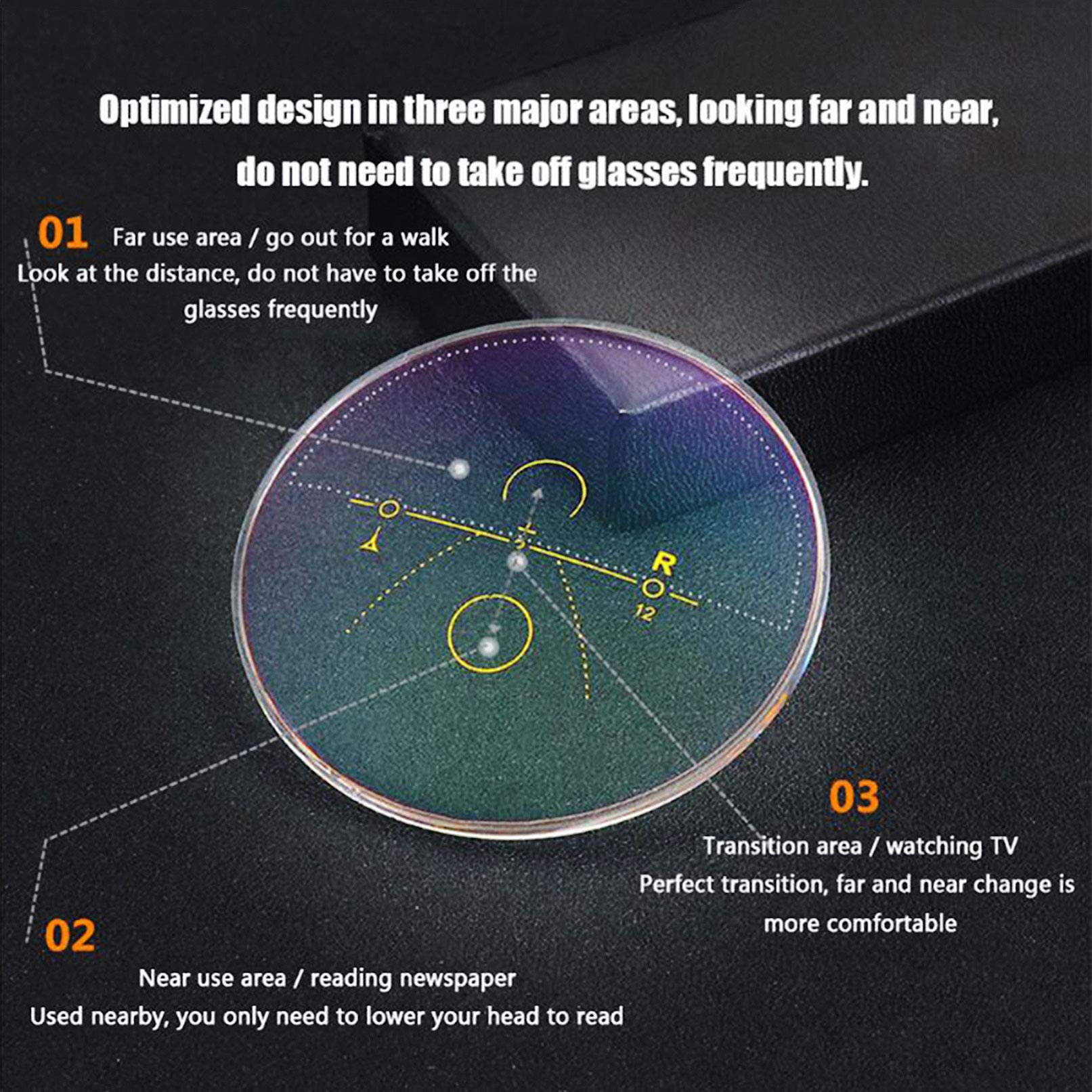 Progressive Multi-Focus-Lesebrille, farbwechselnde Brillen, ferne und nahe photochrome Sonnenbrillen mit doppeltem Verwendungszweck, stilvolle ultraleichte Brillen für Computertelefone für Herren