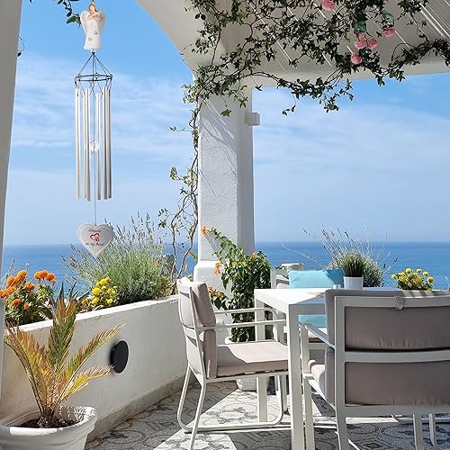 Miniatura 9 de Angel Pet - Carillón de viento conmemorativo para perros, campanillas de viento conmemorativas de 28 pulgadas con 6 tubos, regalo conmemorativo para