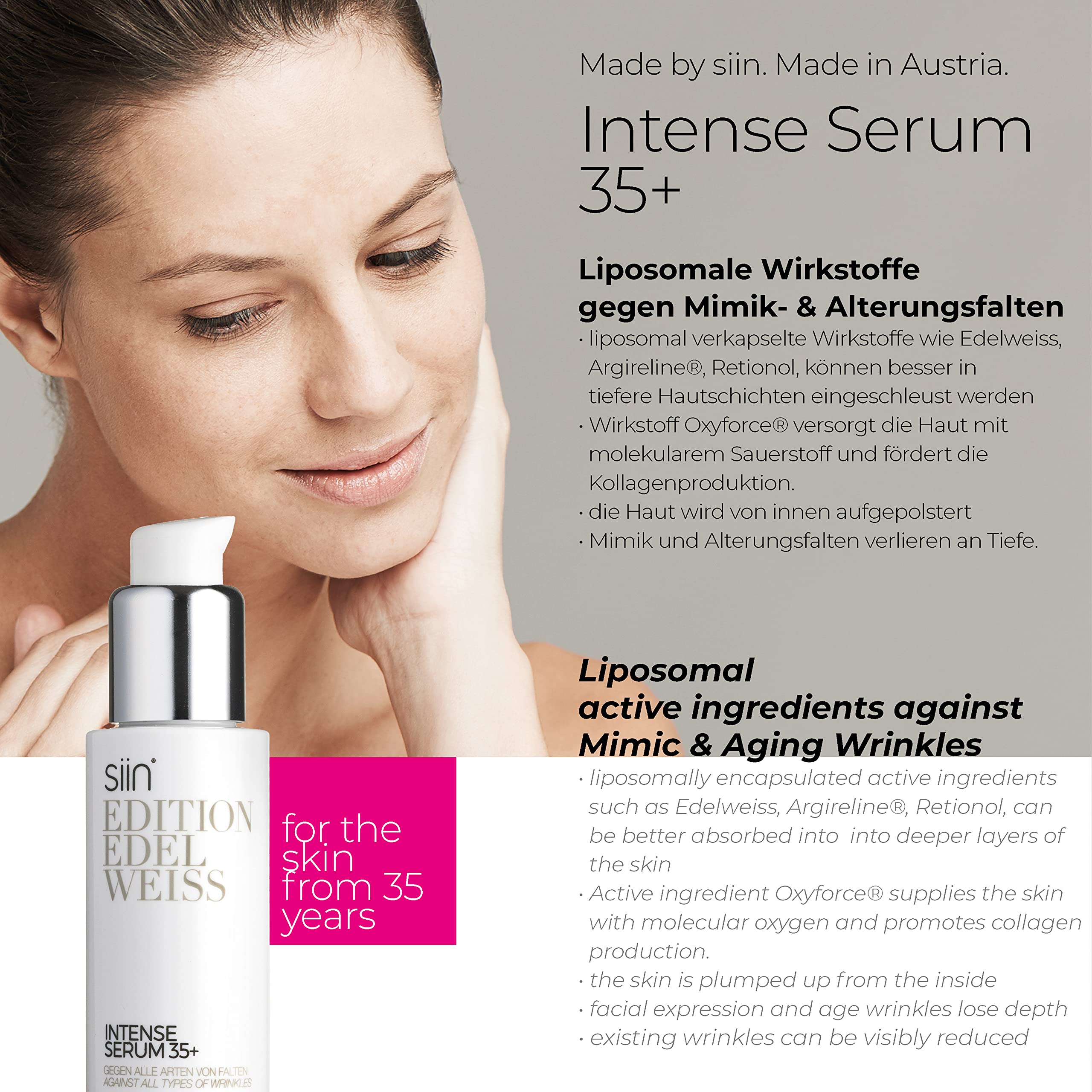 BEAUTY BOX-BASIC 35+, für alle Hauttypen, reinigt porentief, verfeinert das Hautbild, gegen Falten aller Art, mit Edelweiss, Hyaluron, Argireline, Retinol, Ceramide, Oxyforce
