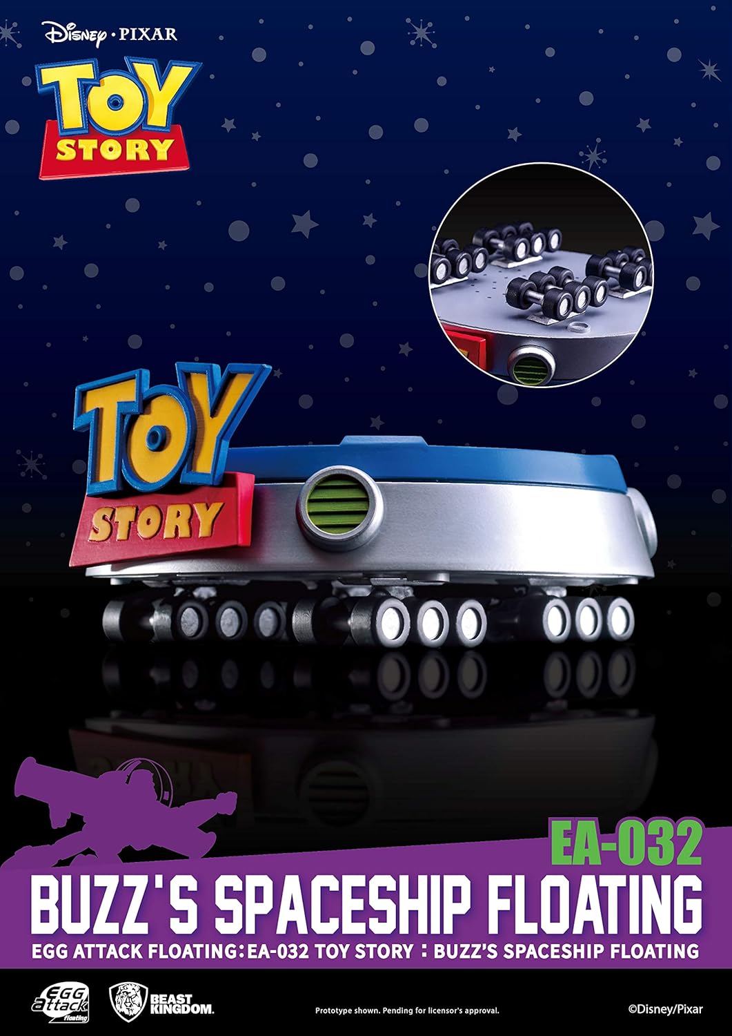 Beast Kingdom Toy Story Ea-032 Buzz Lightyear Floating Spaceship