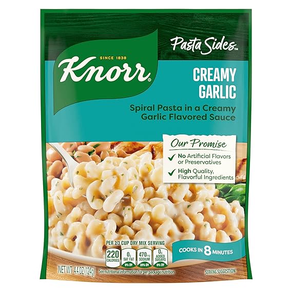 Knorr Pasta Sides Creamy Garlic For Delicious Quick Pasta Side Dishes 4.4 oz