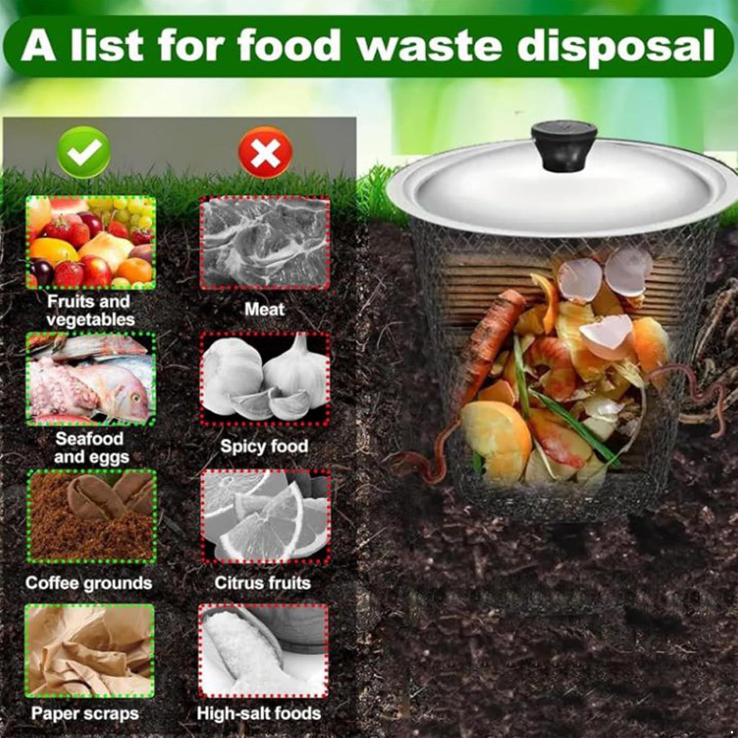 Hansber 2/4 Pack Worm Composter Worm Bin Organic Compost 2 Sets One Size