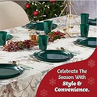 Vista 113 de [30 Pack 16 OZ Bowls] Edge Collection Mint Green Plastic Party Soup Bowls Premium heavyweight Elegant Disposable Tableware Dishes