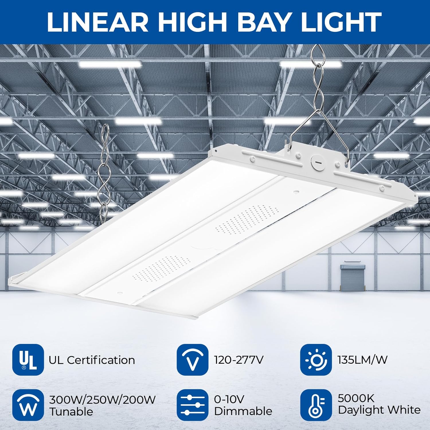 CINOTON 210W Linear High Bay Light and 165W/110W/80W Linear High Bay Light