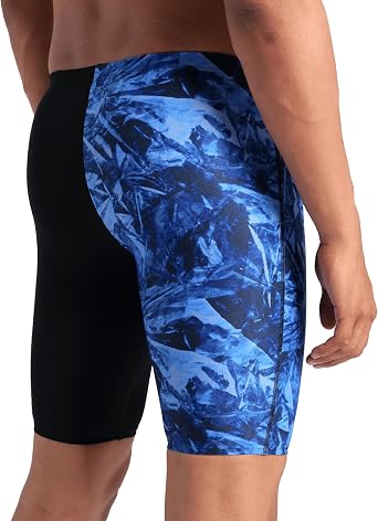 Arena Men's Arena Performance Men's Crackle Swim Jammer Athletic Swimwear Professional Swimsuit Swim Trunks (Pack of 1)