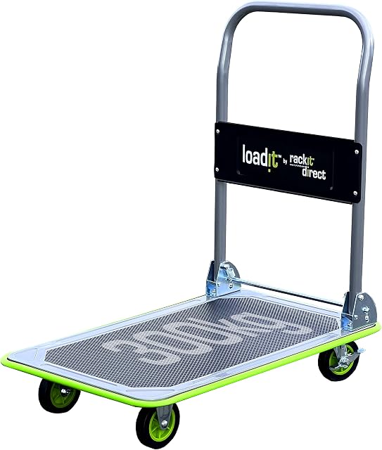 Loadit 300kg Foldable Trolley | ISO & TUV GS Certified | 5 Year Warranty | Heavy-Duty Fold-Away Hand Sack Platform Truck Trolley Cart Pulley on wheels