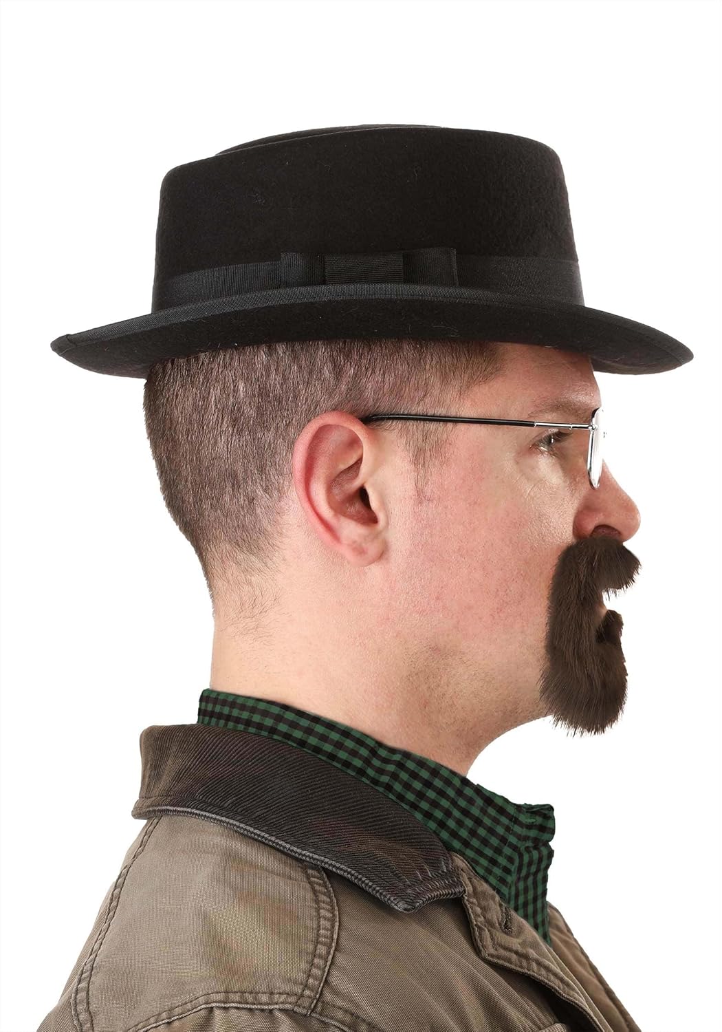 Breaking Bad Walter White Costume Kit for Men - Heisenberg Hat, Glasses & Goatee Set - TV Show Cosplay Outfit - Image 6
