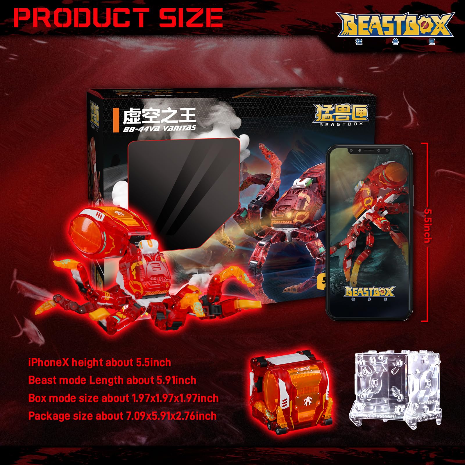 Amazon.com: BEASTBOX BB-44VA VANITAS Deformation Toys for Boys