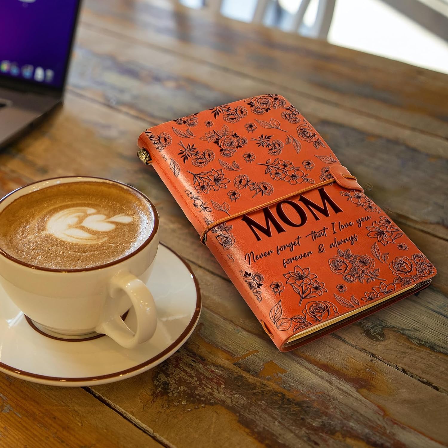 Birthday Gifts for Mom from Daughter Son, Mom Leather Journal image 4