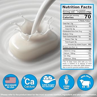 Milkita Creamy Vanilla Milk Candy Gluten Free Candy (25 Count Bag)