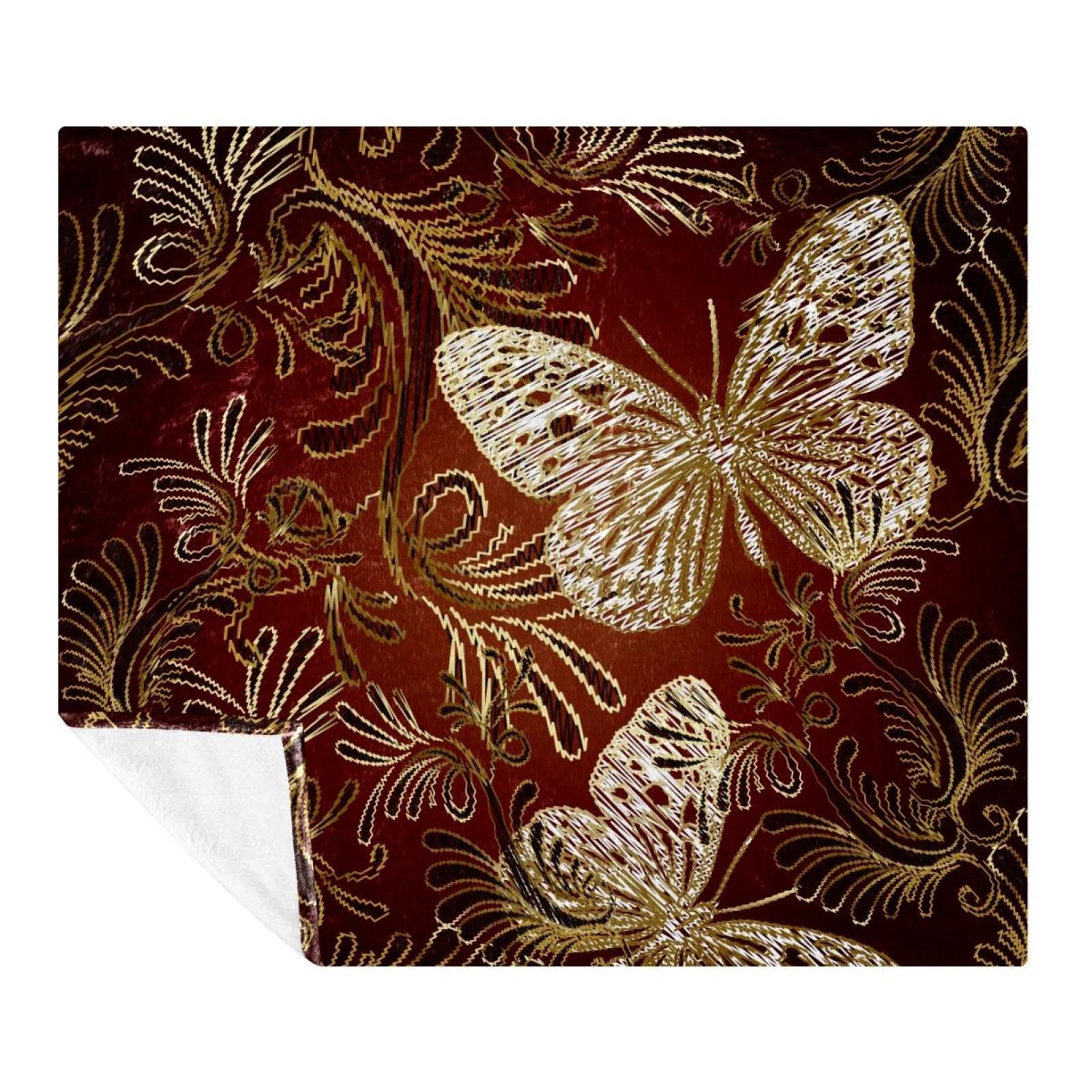 Couverture microfibre fleurie pour cocooning sur canapé et voyage