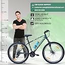Stryder 27.5T Magnet Mountain Cycle for Men & Women with Front Suspension and Dual Disc Brake | Multi-Speed Cycle - Ideal for 12+ Years (Frame: 17.5 Inches) Black, Forest Green::Gold gallery image