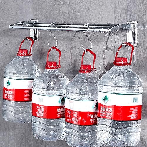 Miniatura 6 de Toallero cromado para pared de baño, barra de toalla de baño doble, toallero de baño montado en la pared, toalleros para baño, perchas para pared de