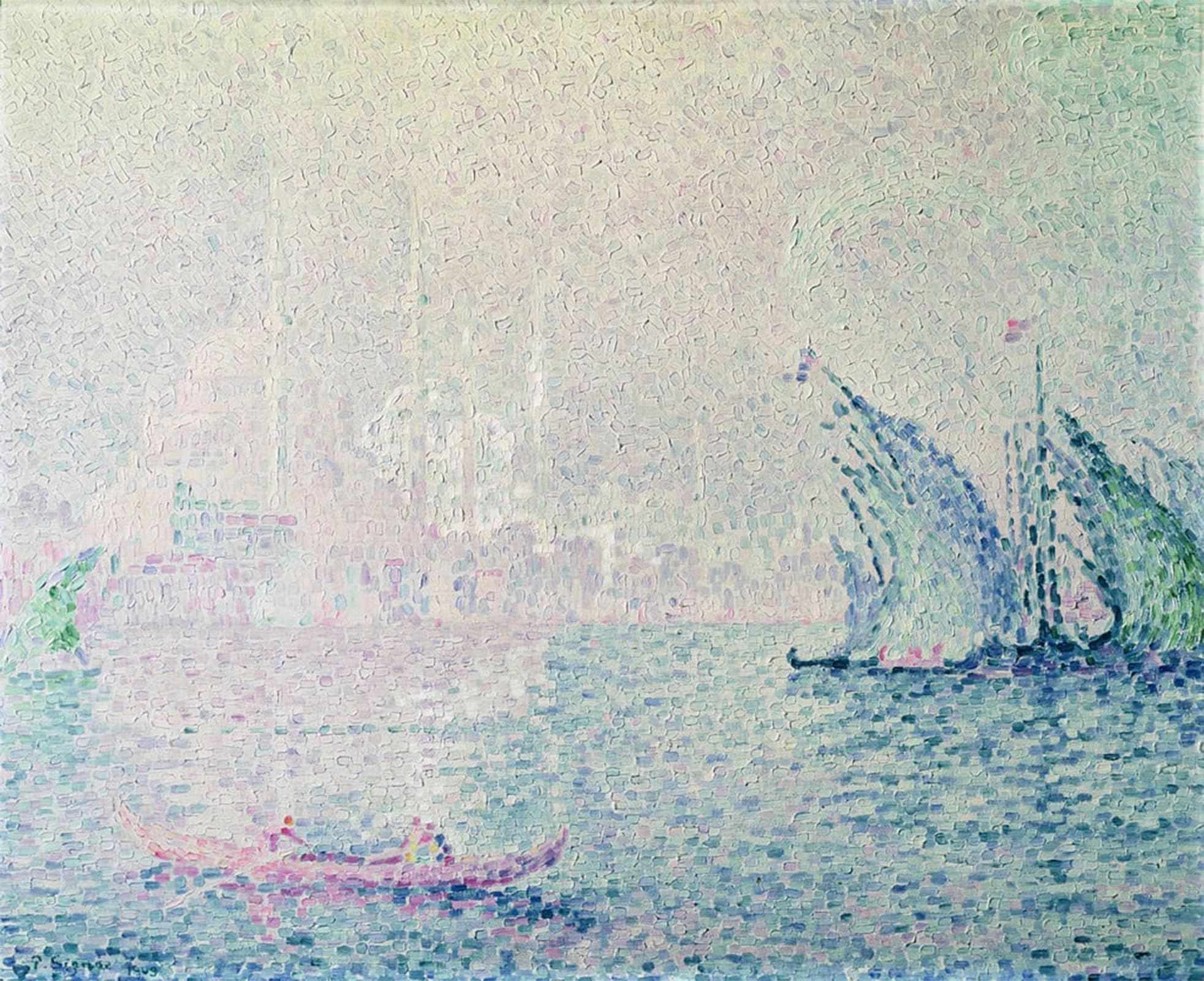 Posteriik No Frame Famous Print Pop Art Wall Art Graffiti Constantinople By Paul Signac Art Prints For Home Decor 60X90cm