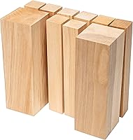 BeaverCraft BW10 Alder Wood Carving Blocks - 10pc Whittling Wood Set, Smooth Unfinished Blocks for Crafts & Beginners
