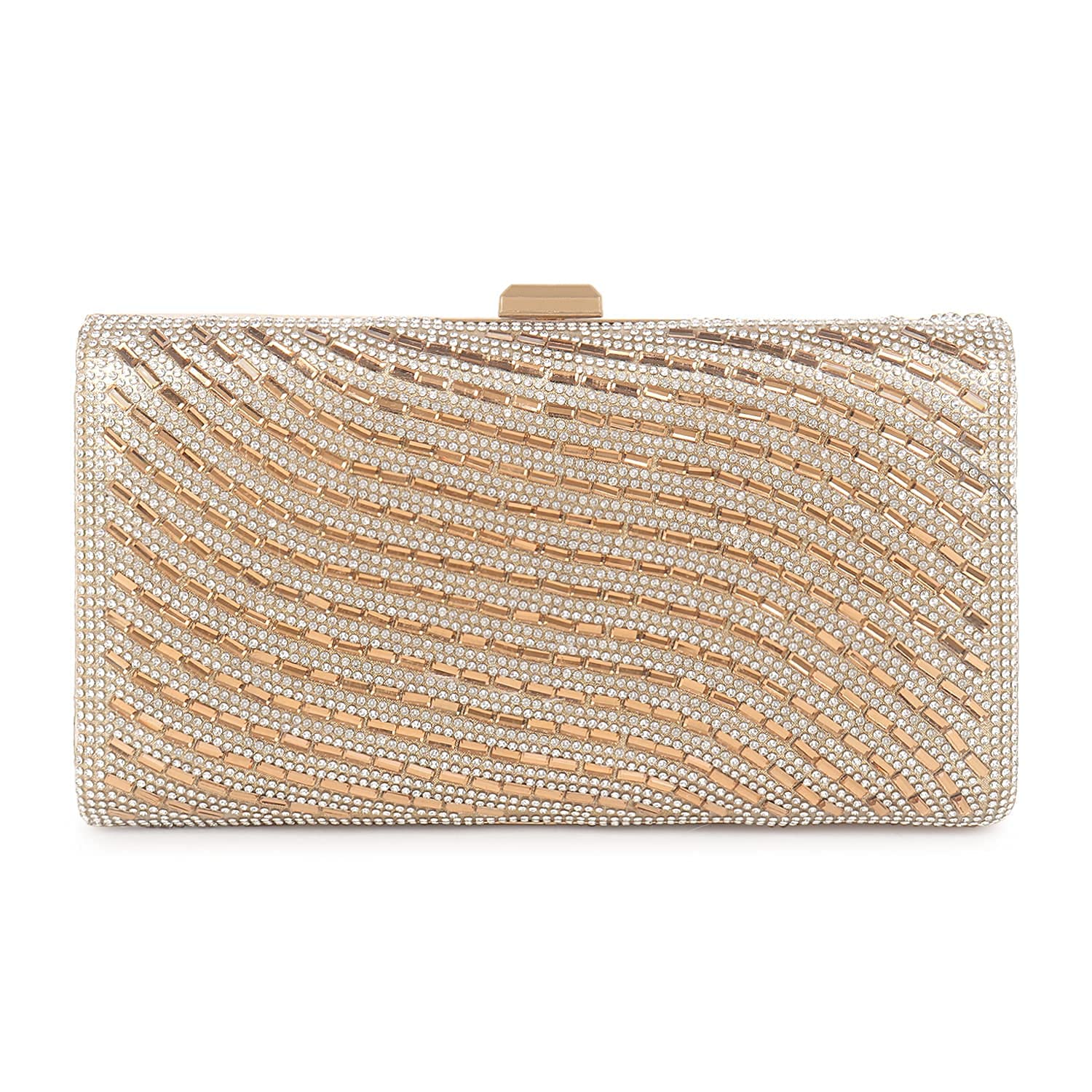 Gifting Affair Party Golden Box Clutch with Handle and Chain (B09V7GBQDC) Amazon Price History, Amazon Price Tracker