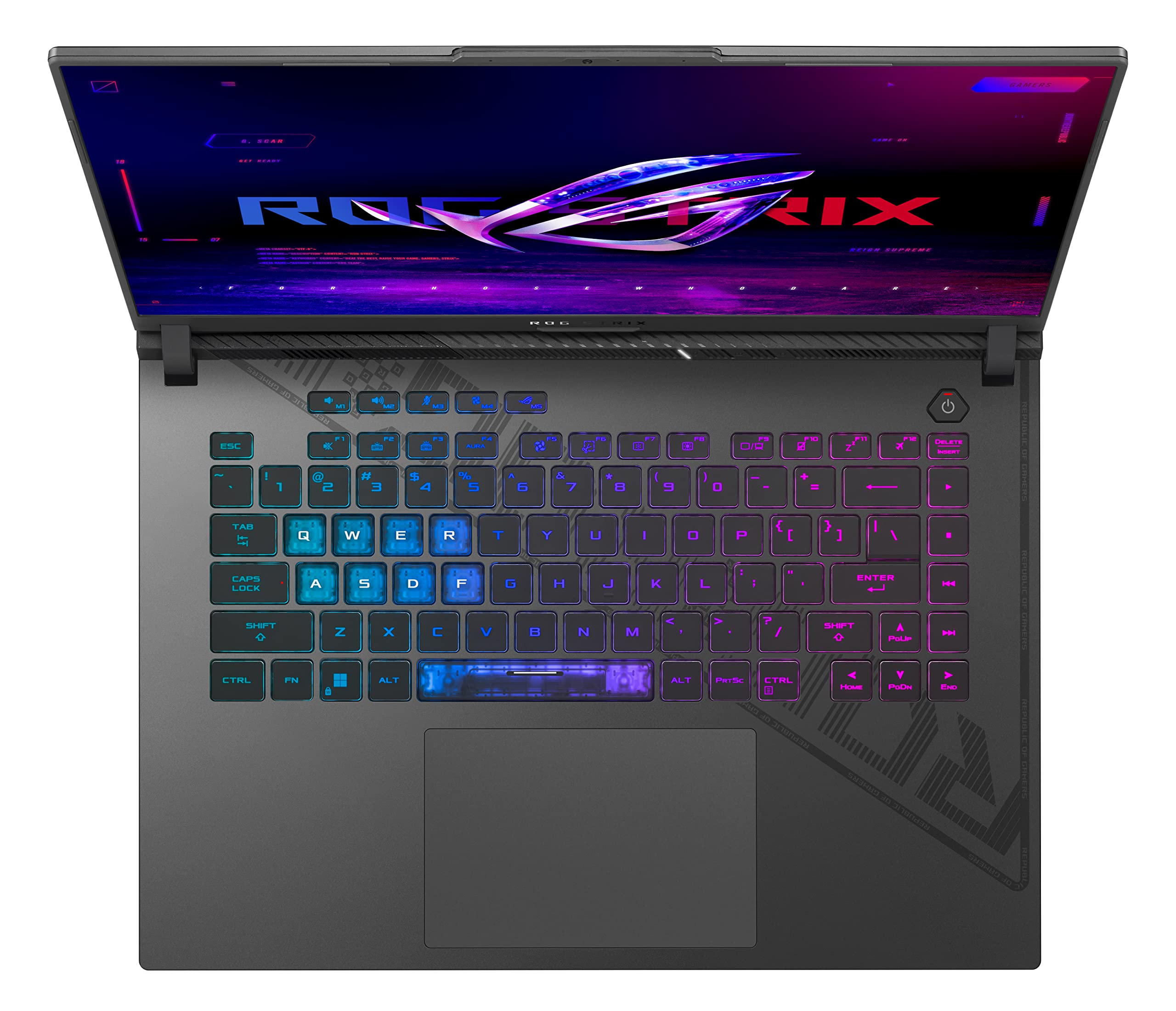 ASUS ROG Strix G16 STRIX-G16-G614PW-TS109W 16" 2.5K (2560x1600) 300Hz Pc Portable (AMD Ryzen 9 8940HX jusqu'à 5.3 GHz, 32Go DDR5, 1To SSD, NVIDIA RTX 5080, Windows 11 Home) – Clavier AZERTY
