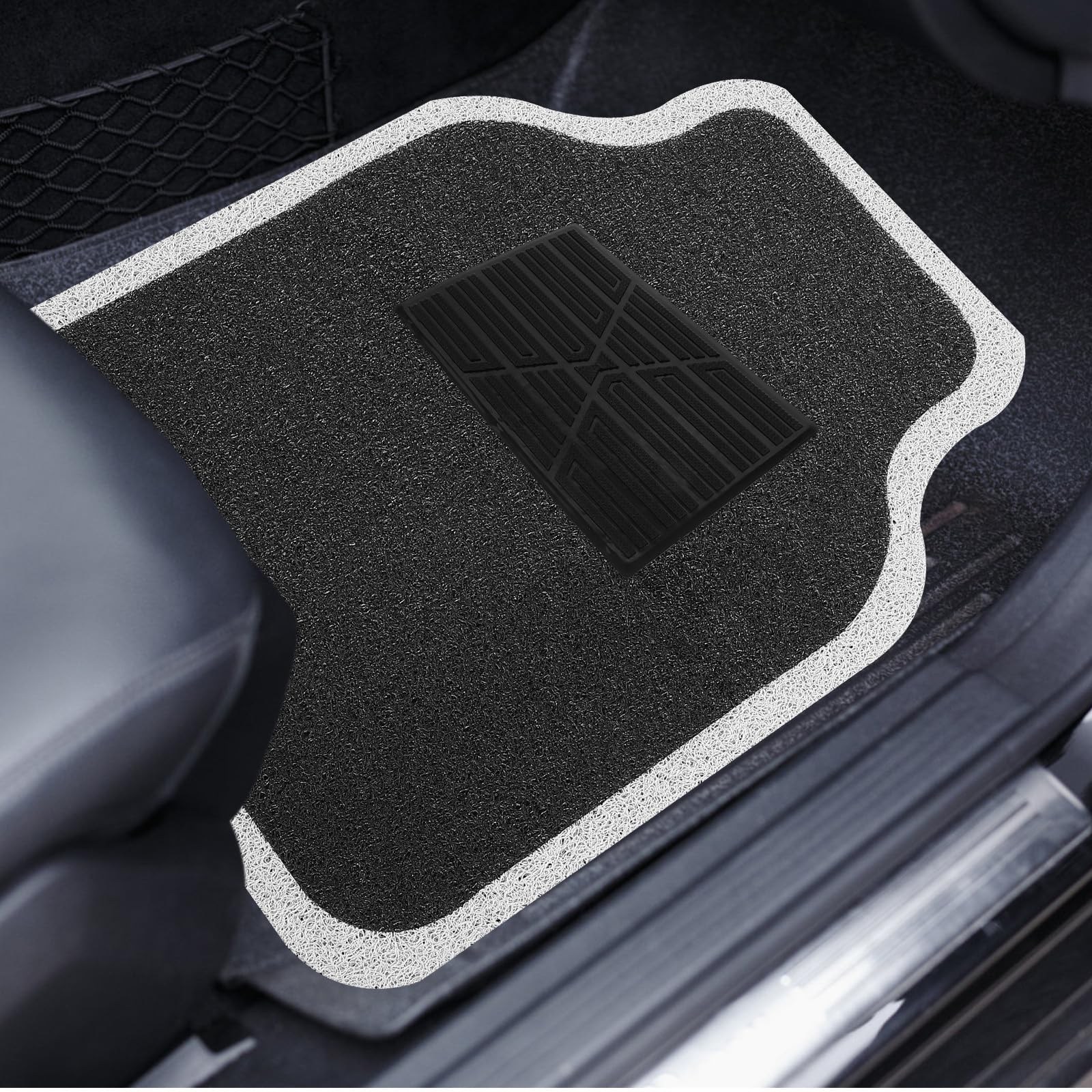 Patch Riparazione Battitacco in Gomma Adesiva per Tappetino Auto Antiscivolo Protezione Piede per Pedali Set di Toppe per Manutenzione Veicoli