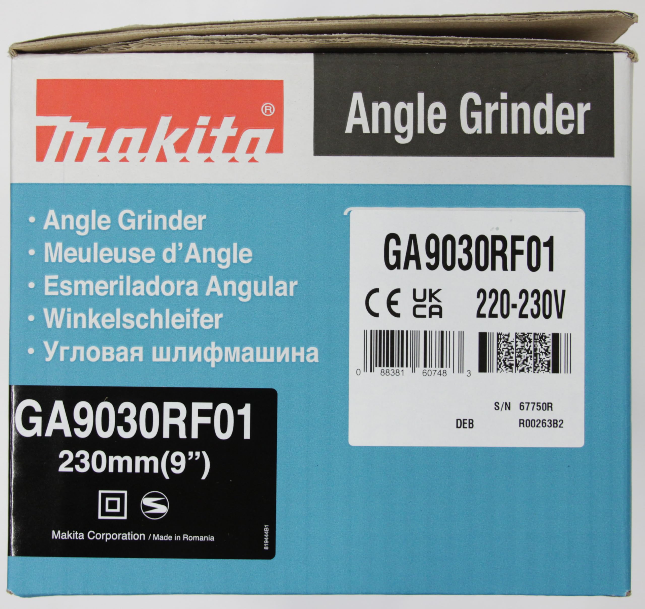 Makita GA9030RF01 Smerigliatrice angolare 230mm 2400 W