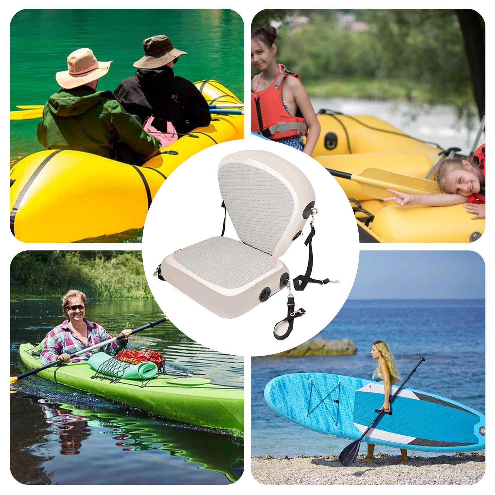 Aufblasbarer Kanusitz, Paddle-Board-Sitz | Wasserdichter, Verstellbarer Paddle-Board-Sitz - Mehrzweck-Bootssitz, Outdoor-Paddle-Board-Sitz Fischerboote, Kajaks
