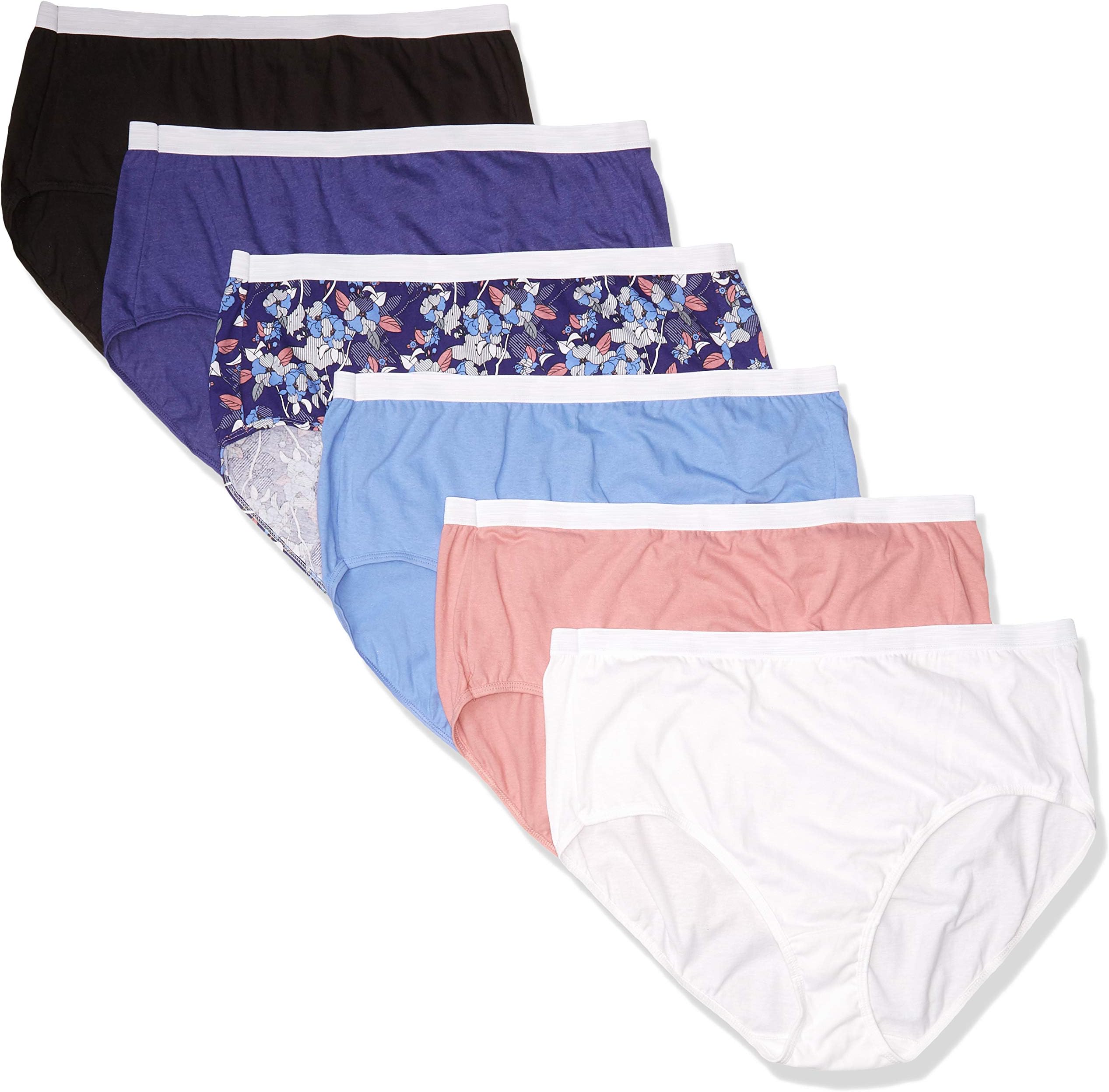 HanesWomen's Cool Comfort Cotton Brief 6-Pack