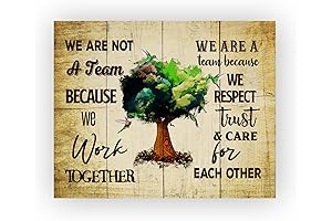 We Are Not A Team - Inspirational Quote Wall Art, Motivational Wall Decor