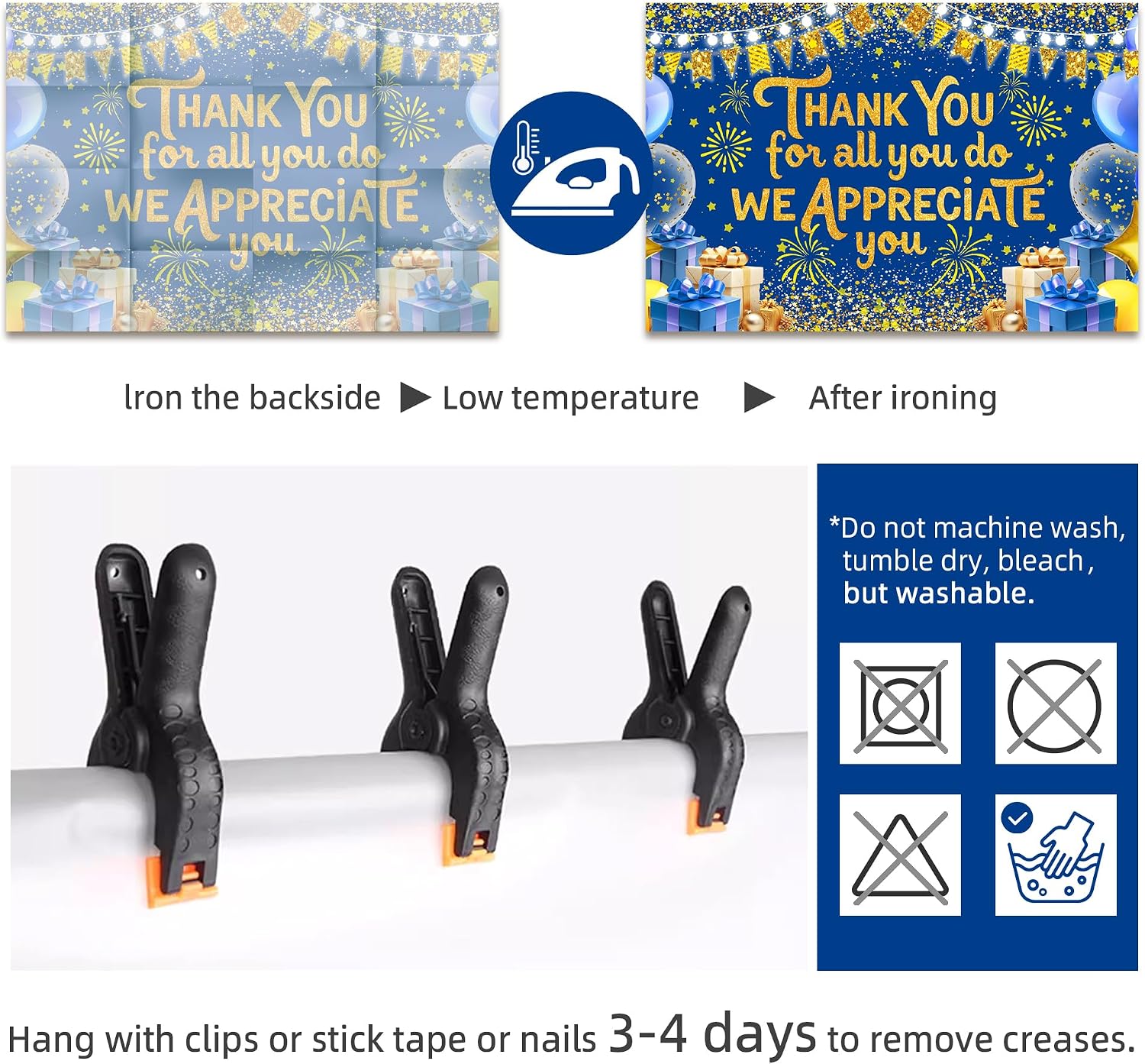 We Appreciate You Banner Employee Appreciation Day Backdrop