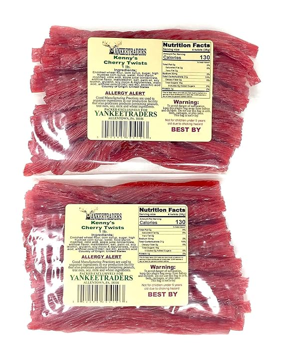 Cherry Red Licorice Twists - 4 Lbs