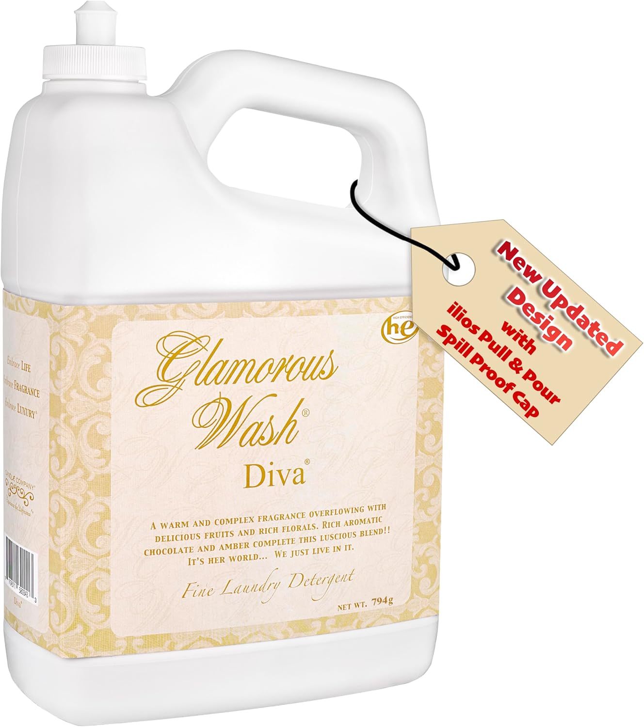 Tyler's Diva Glam Wash Laundry Detergent, Gallon (128 Fl oz) (