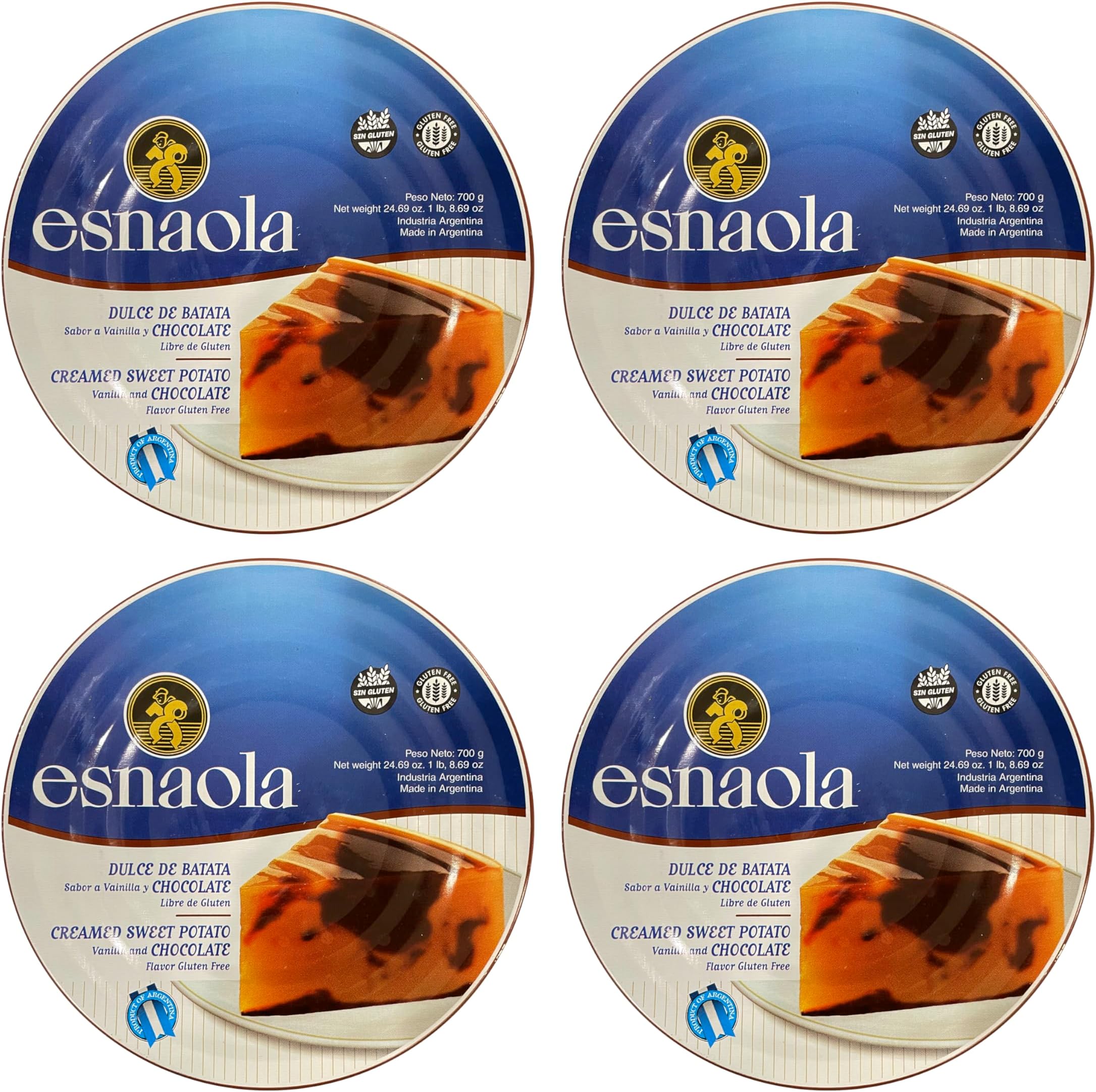 Esnaola Sweet Potato with Cocoa / Dulce Batata con Chocolate 24.6oz 4 Pack