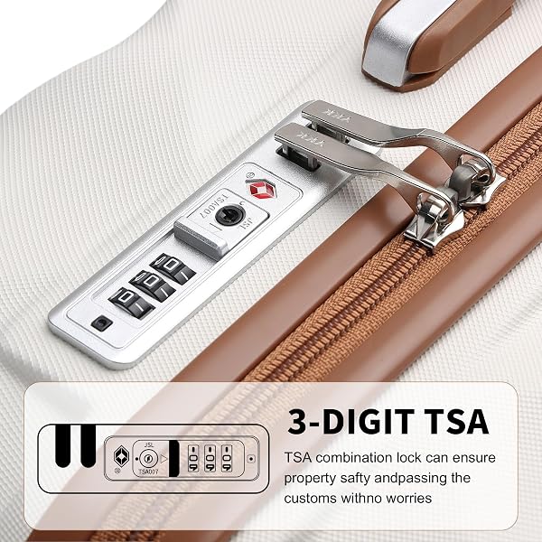 British Traveller Valise Grande Taille 74.5x49x30.5cm,Valise Soute 91L Rigide et Légère avec 4 roulettes 360° et Serrure TSA Idéale pour Voyages Longs(Blanc) - 4