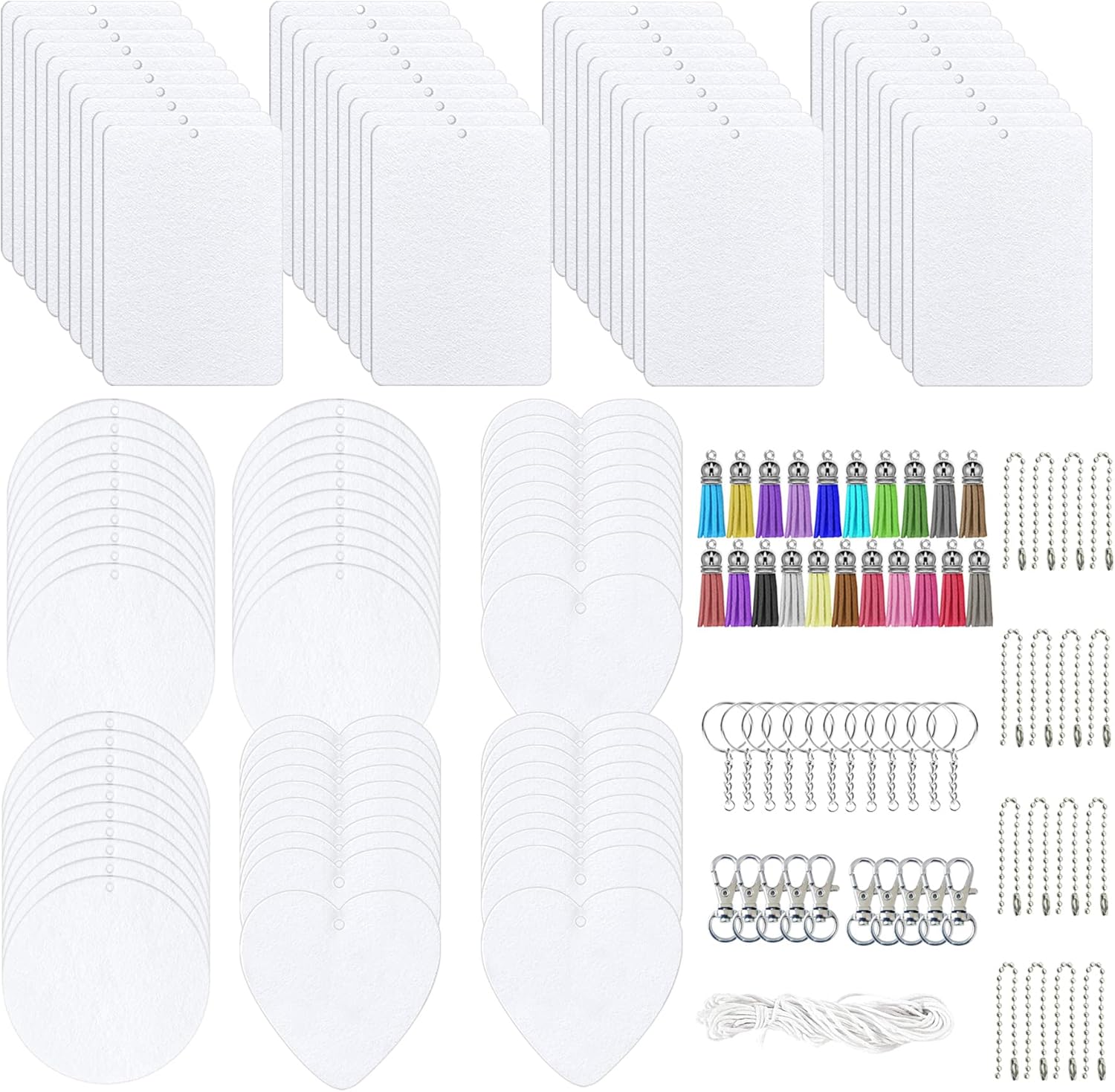 Allazone 160 PCS Sublimation Air Freshener Sheet Set 100 PCS Rectangle