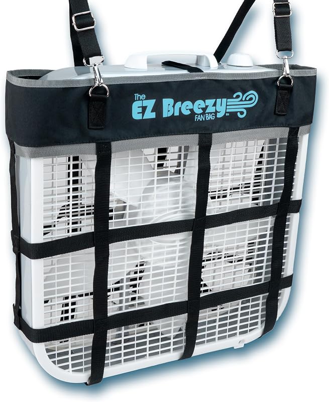 Suporte para Ventilador de Caixa EZ Breezy Southwestern Equine para Baia, Nylon, Preto – Modelo 9300
