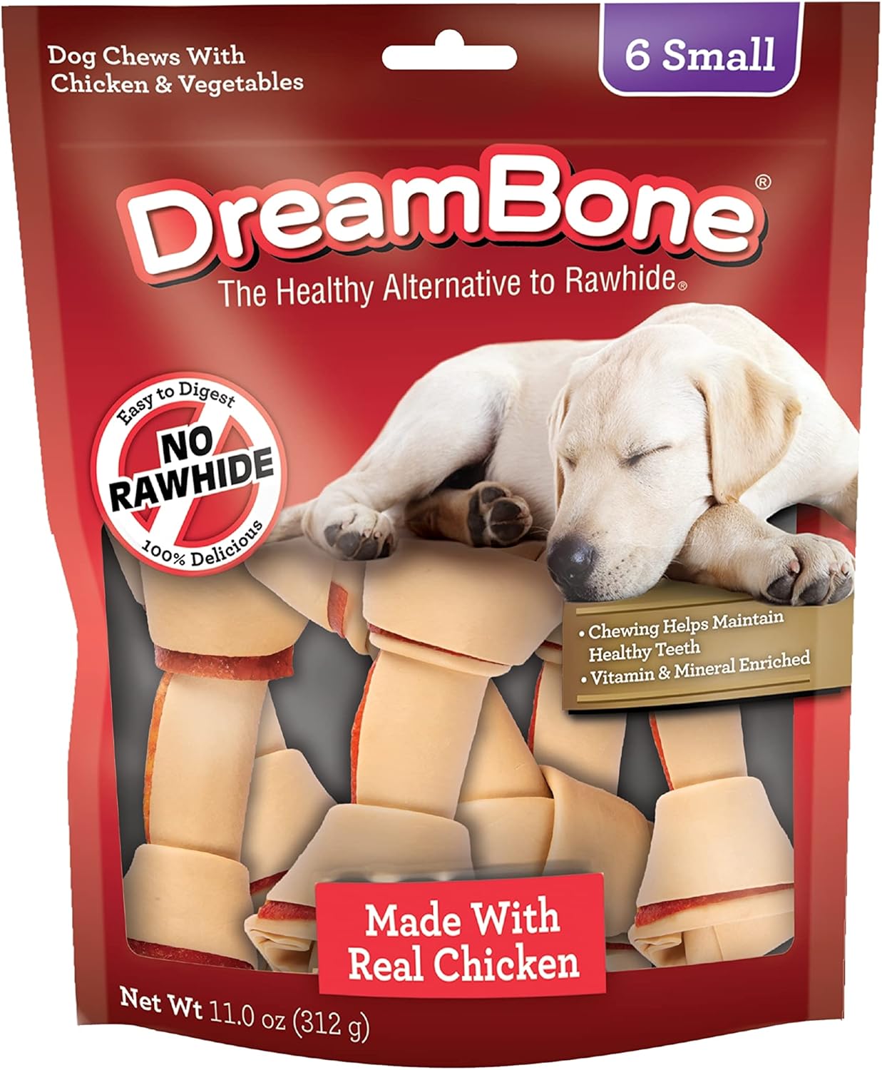 DreamBone Chicken Dog Chew, Small, 6count by 売買