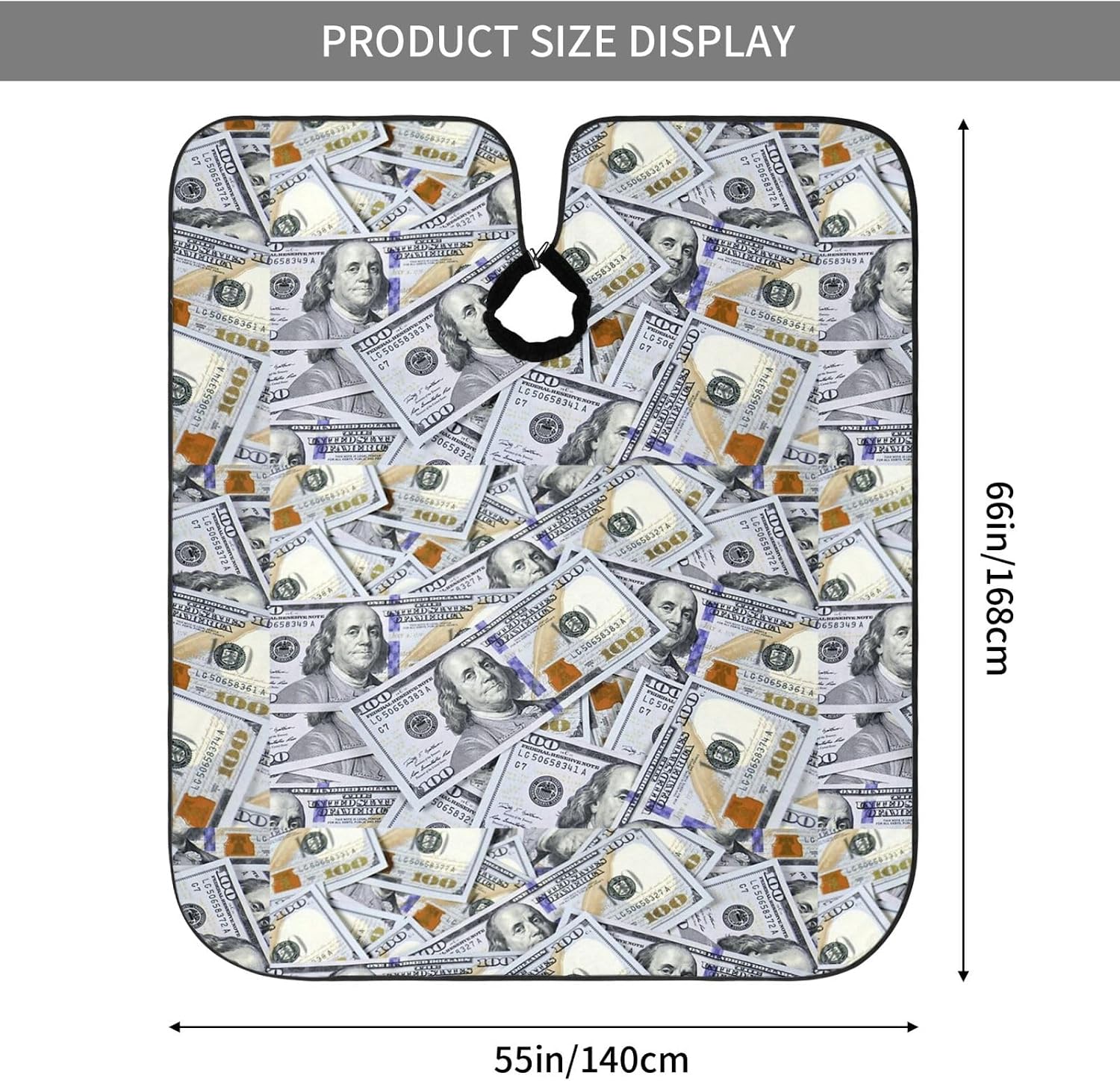 Bill Dollars Vintage Hair Cutting Barber Cape Hair Salon and Dyeing Styling Cloth for Women/Men
