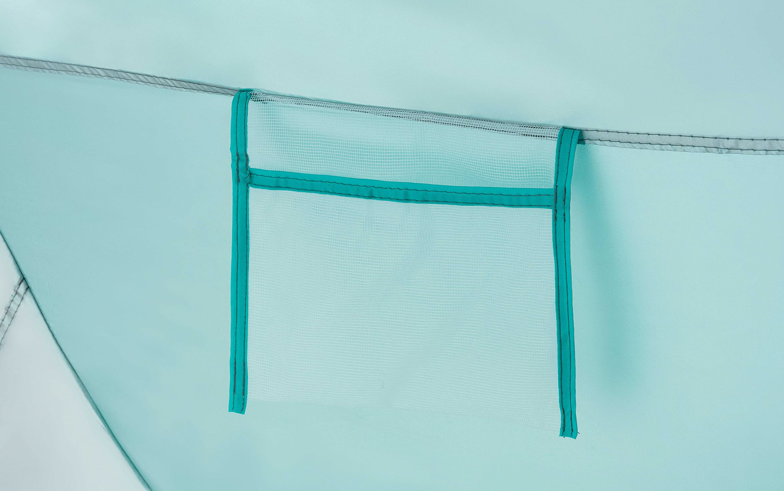 Tente de Plage Bébé Pop-Up Anti-UV 50+ Outtec, avec Poches à Sable et Sac de Transport, Idéale pour Famille, Camping, Jardin, Turquoise